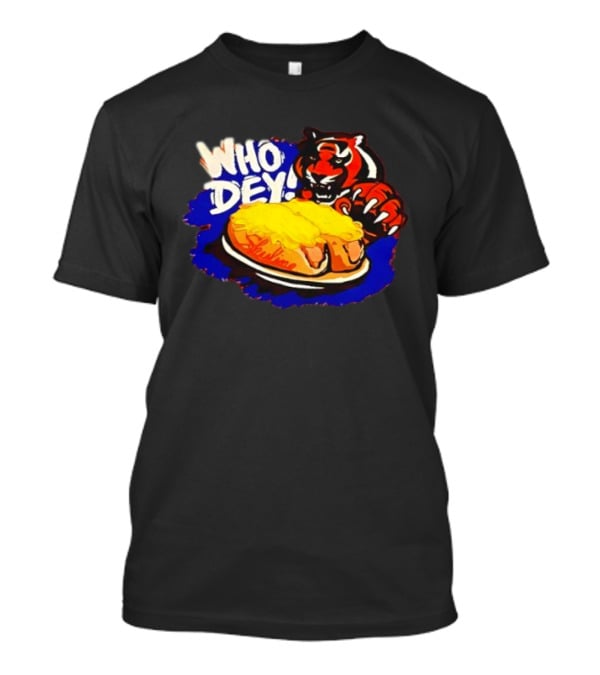 Who Dey Cincinnati Bengals Skyline Chili Coneys Tiger T-Shirt