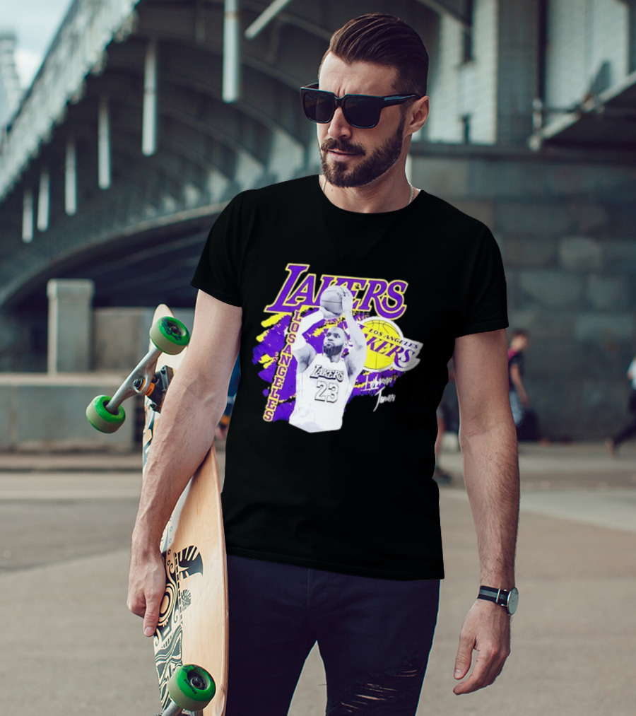 Los Angeles Lakers LeBron James 23 Basketball NBA Team T-Shirt