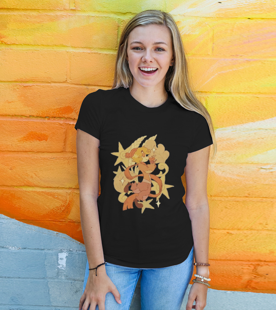 Zeddyzi Ramshackle Skipp Vibes Cartoon Character With Stars And Wheat T-Shirt