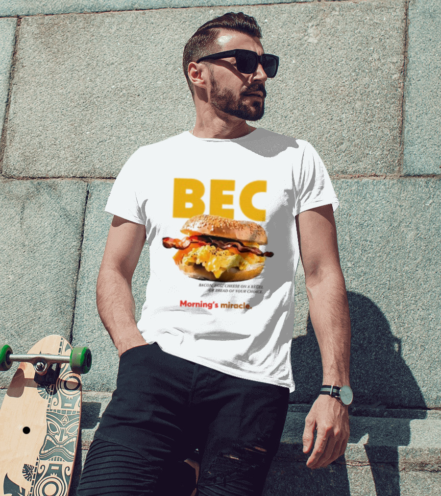 BEC Bacon Egg Cheese Choice Bagel Bread T-Shirt