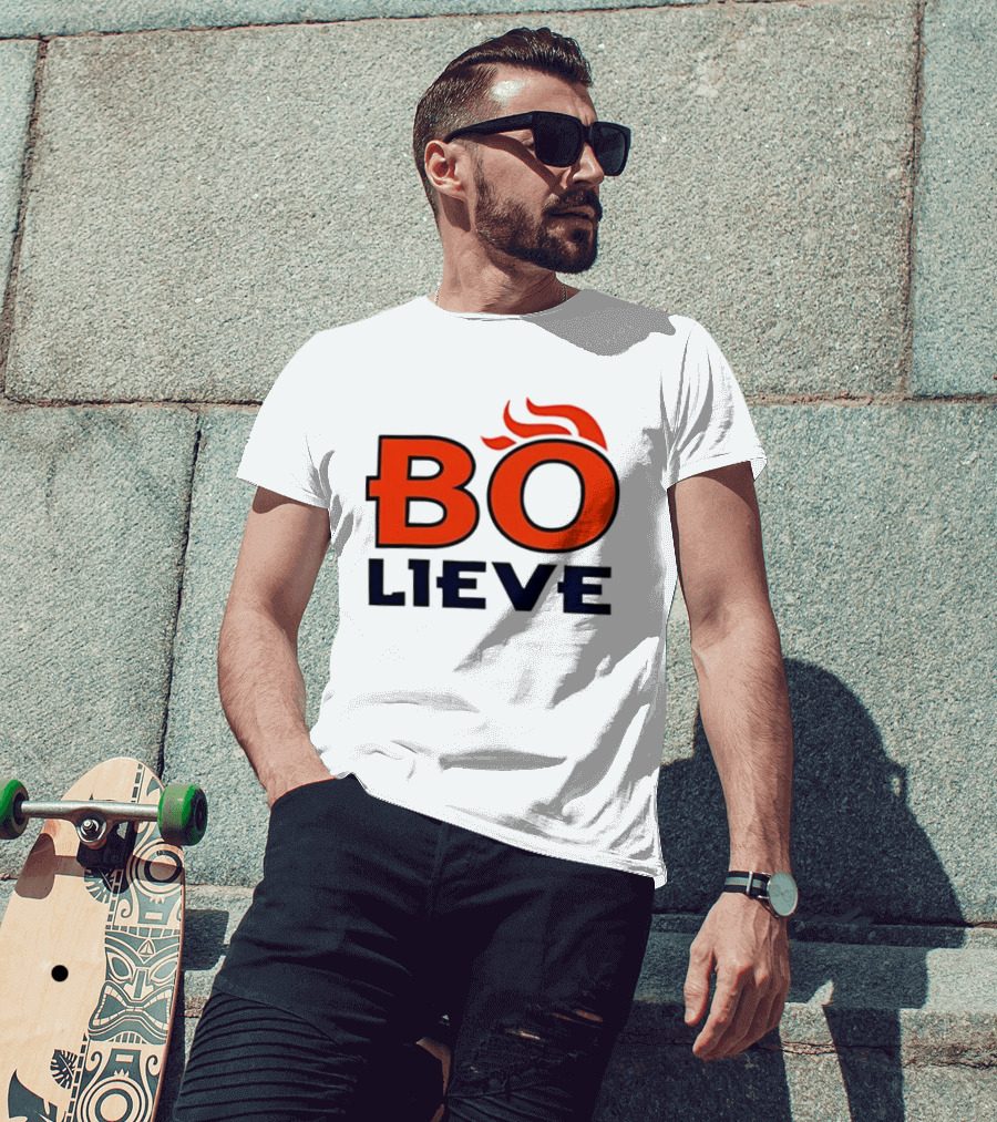 Bo Lieve Denver Broncos Flame T-Shirt