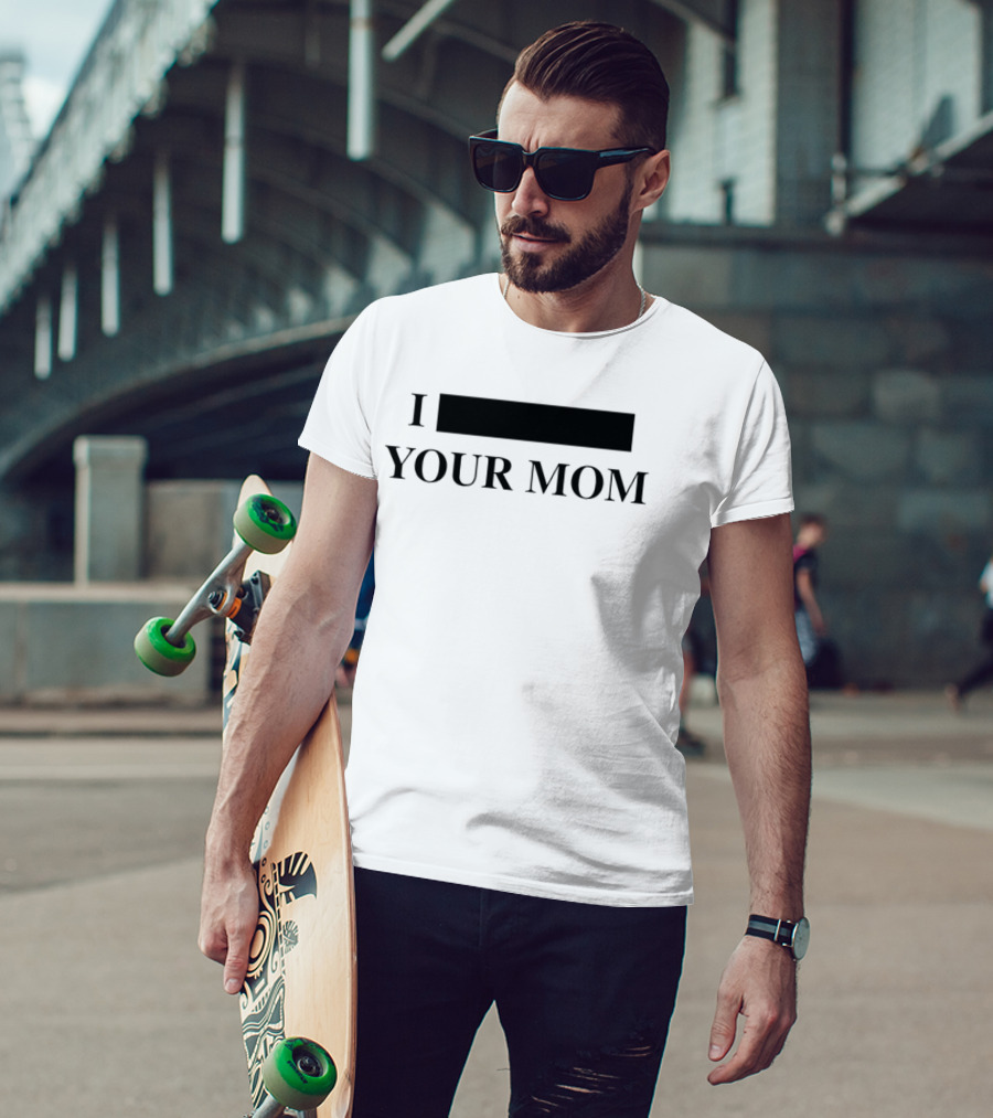 I Blackout Your Mom Hidden Word Playful Text Drinking Humor T-Shirt