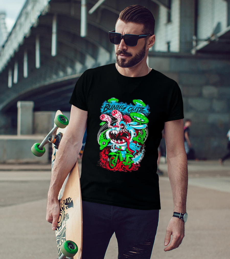 Bunny Gutz Ride Or Die Alien Motocross Adventure T-Shirt