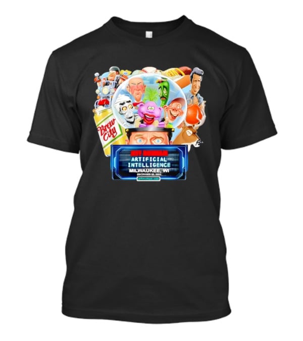 Jeff Dunham Artificial Intelligence Brew City Milwaukee WI 2025 T-Shirt