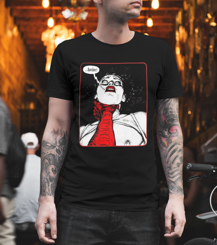 Punzadas de Fantasmas Mujer con Corbata Rojo Cora 1999 Harder T-Shirt