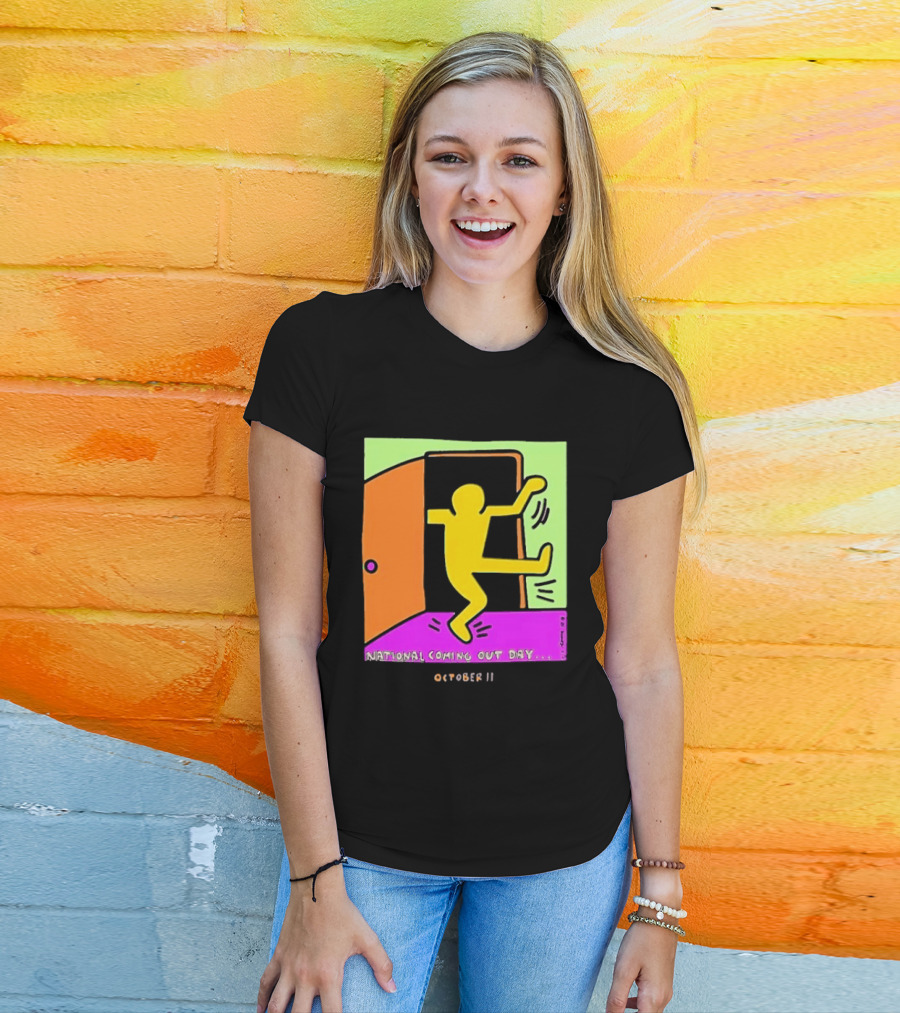 National Coming Out Day October 11 Keith Haring T-Shirt