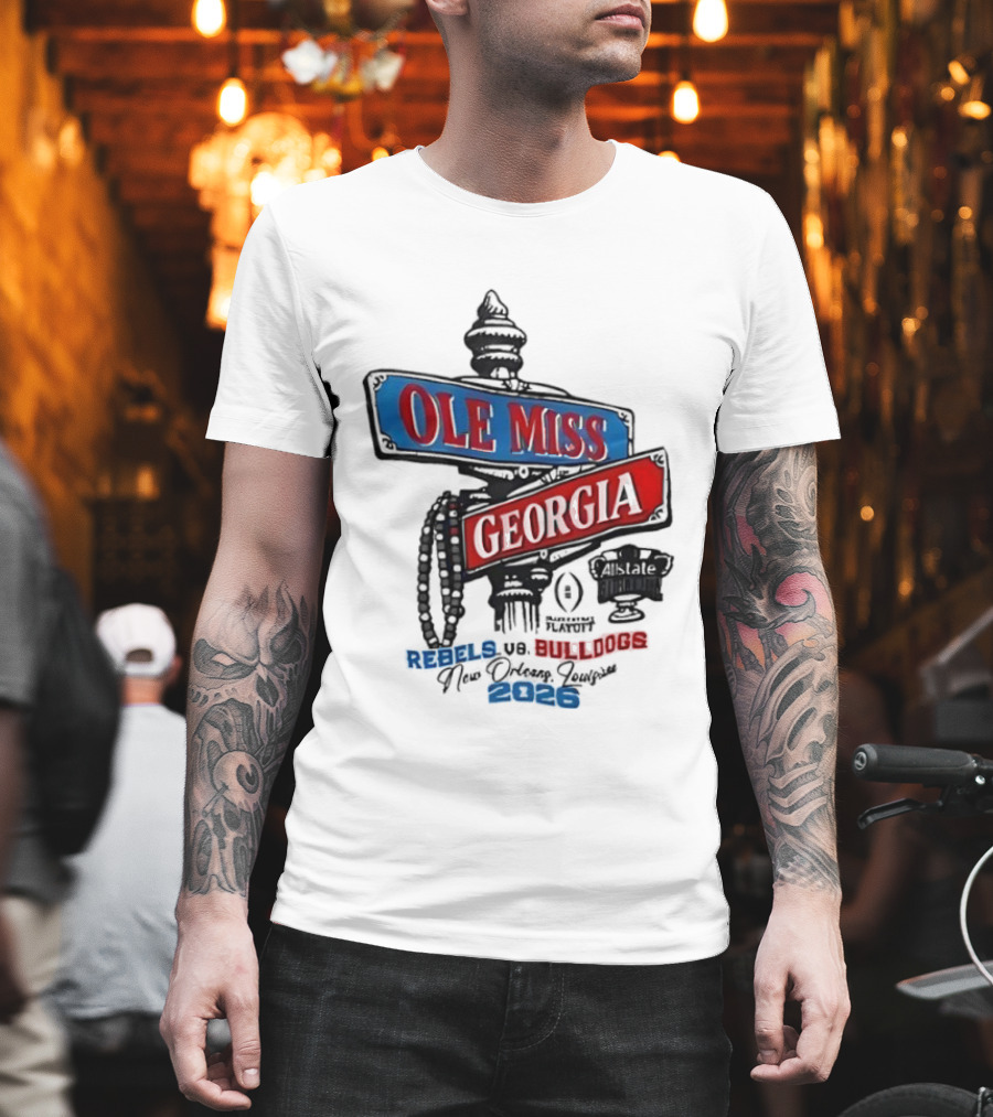 Ole Miss Georgia Rebels vs Bulldogs Game Day 2023 T-Shirt