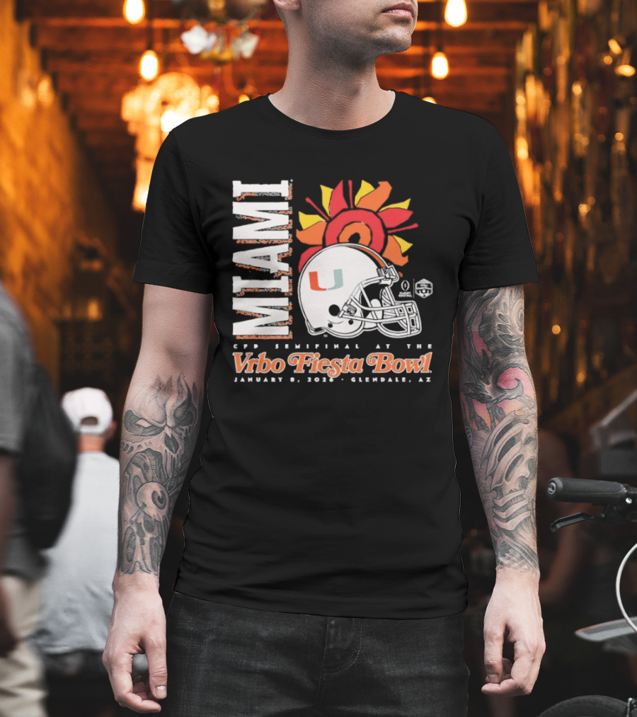 Miami 2026 CFP Semifinal Vrbo Fiesta Bowl January 1 Glendale Arizona T-Shirt