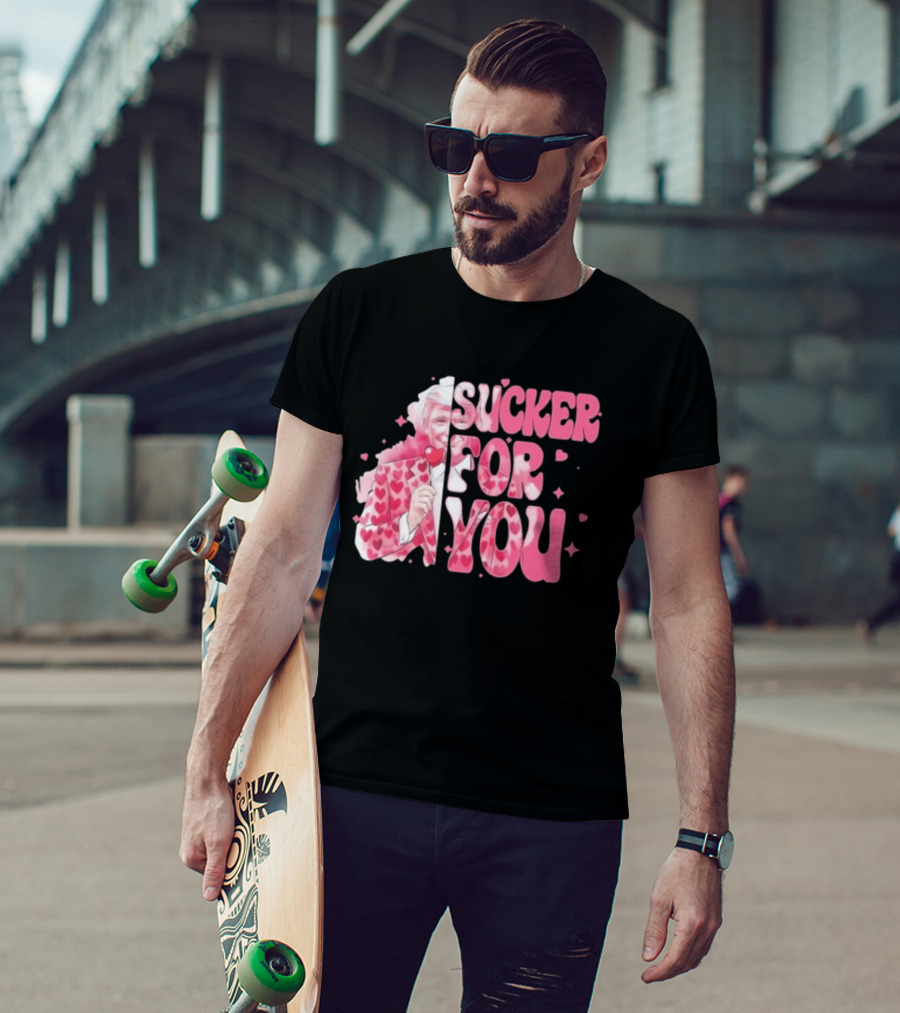 Sucker For You Valentine Suit Hearts Lollipop T-Shirt