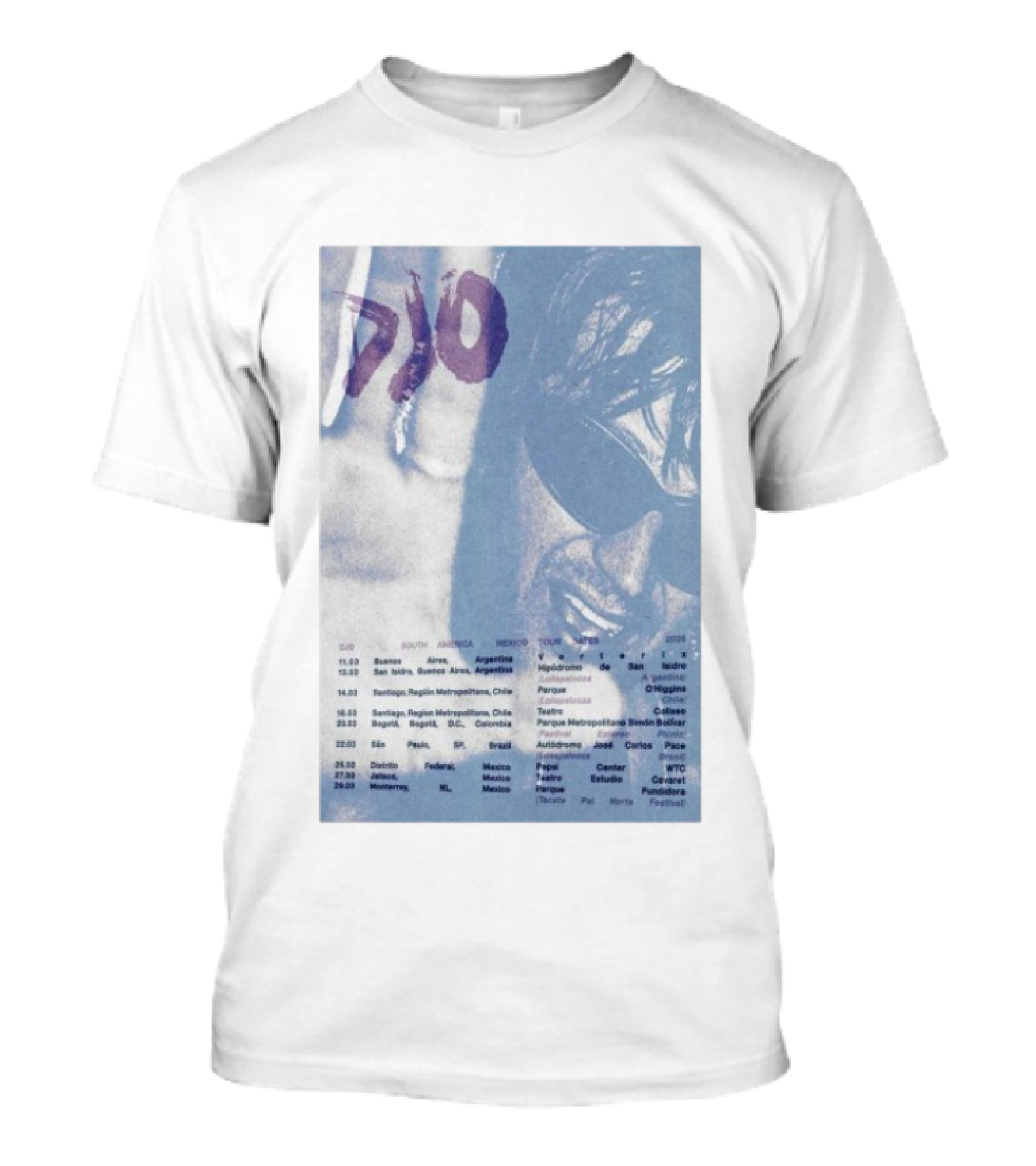DJO South America Mexico Tour Santiago Region Mar 14 2026 Dates And Venues T-Shirt