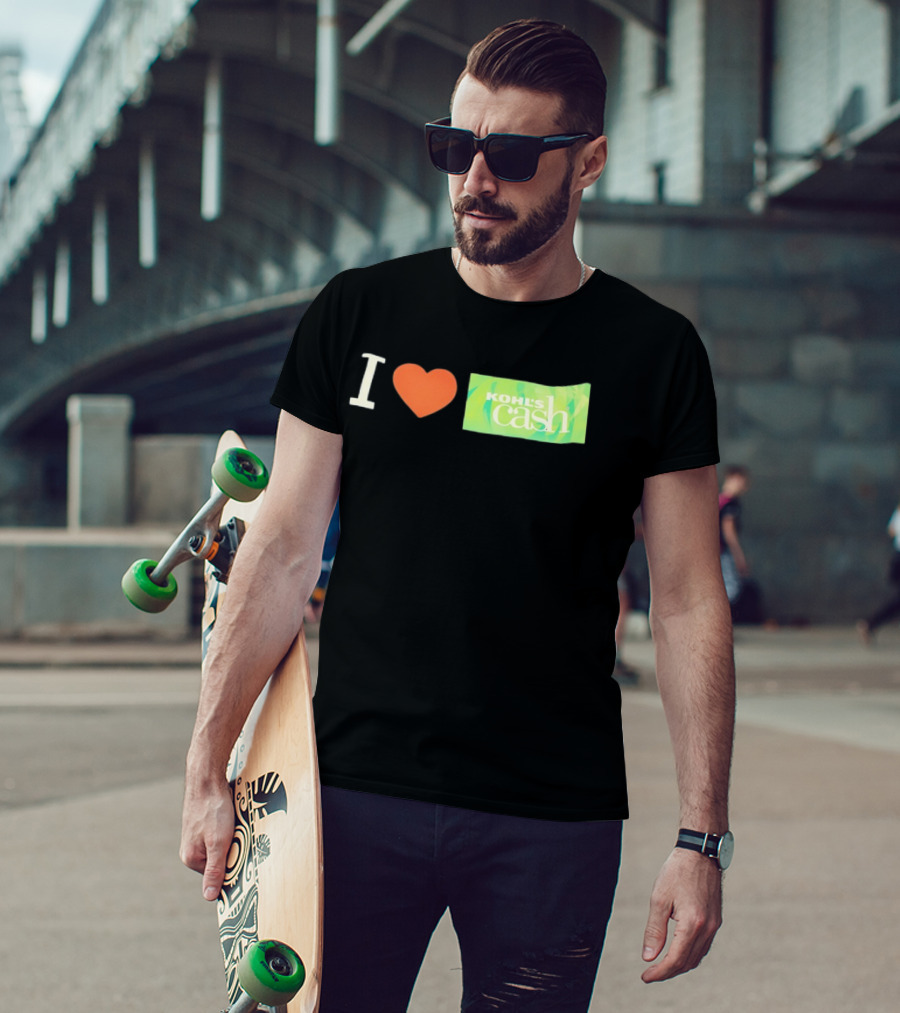I Love Kohl's Cash Green Heart T-Shirt