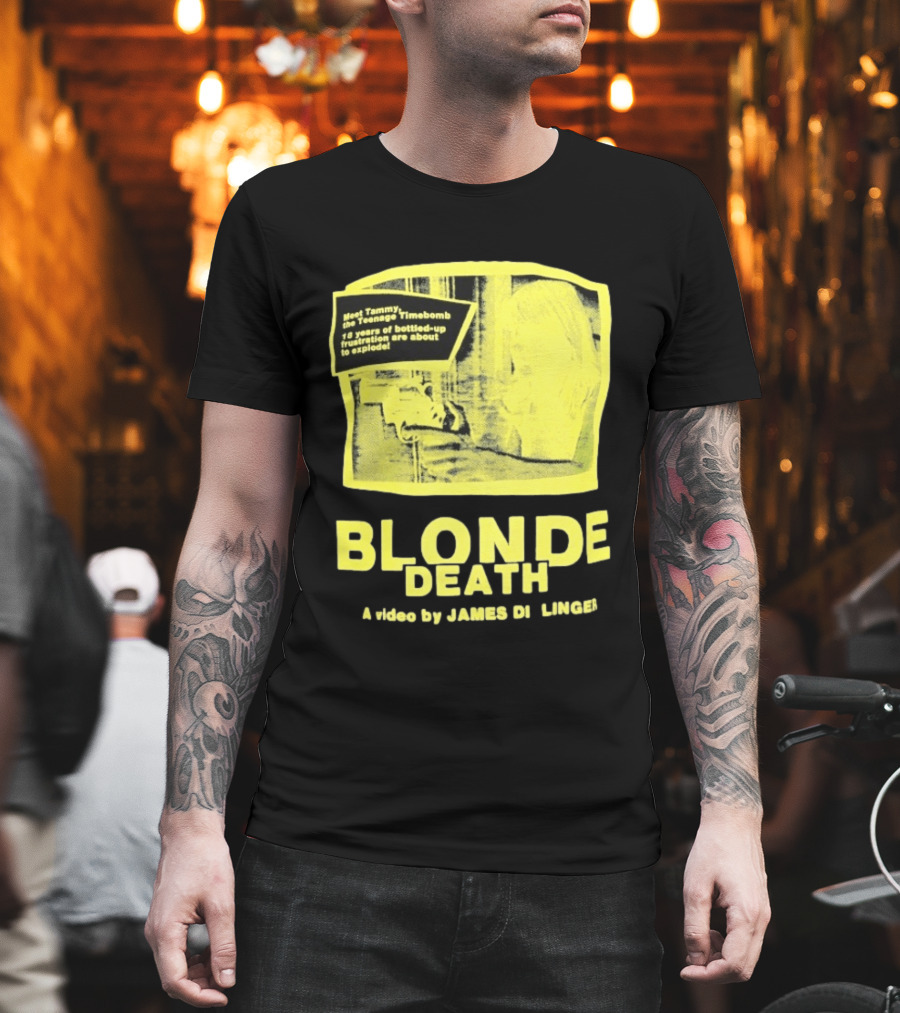 Blonde Death Teenage Timebomb Video by James D Lange 12 Years Frustration Explosion T-Shirt
