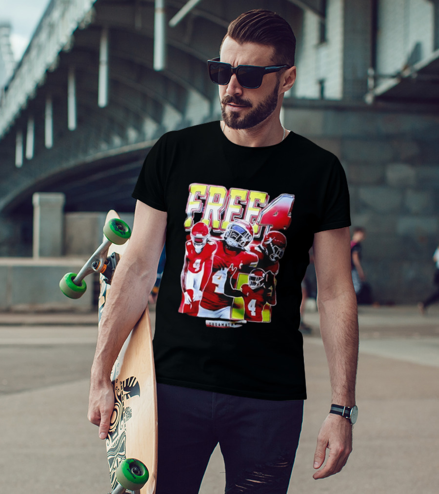 Free 4 Rashee Rice Kansas City Chiefs Dreamathon T-Shirt
