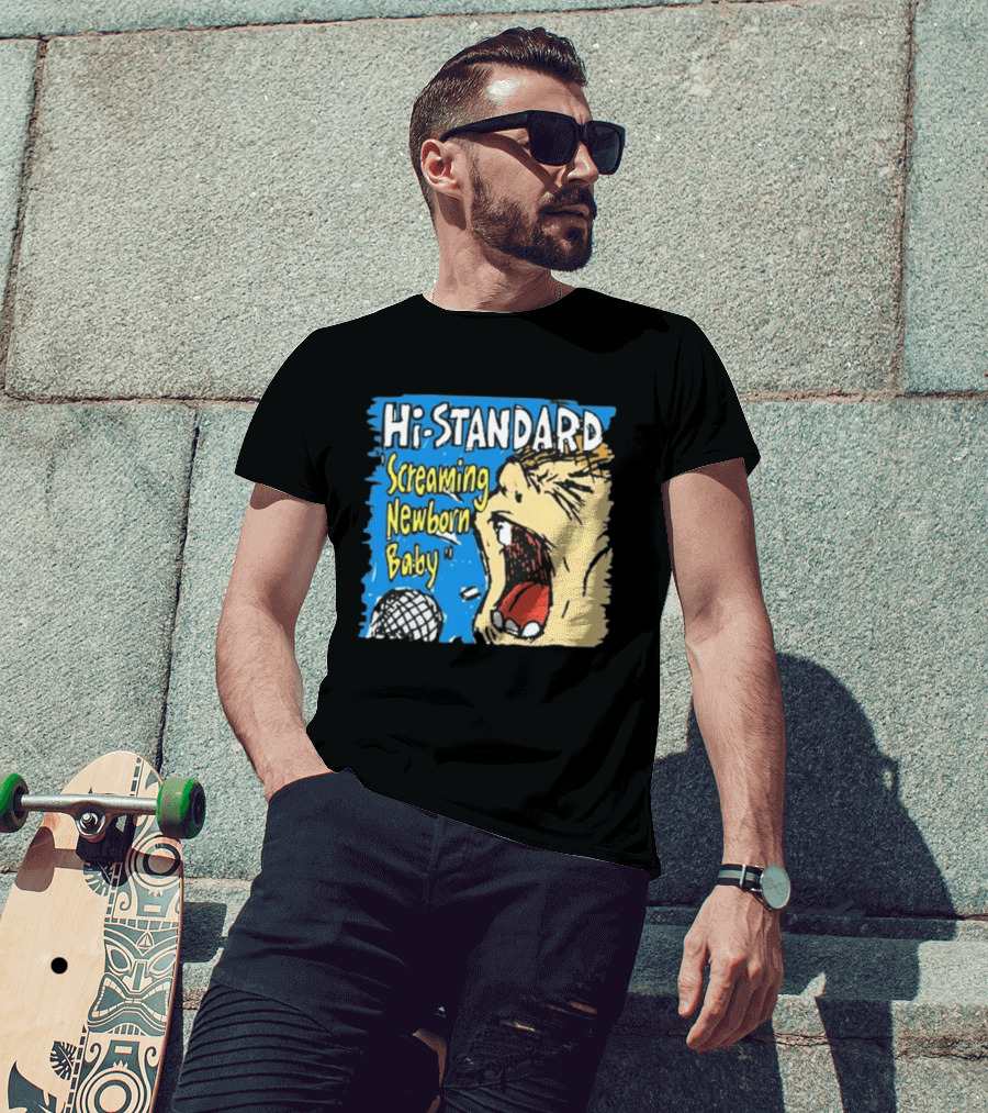 Hi Standard Screaming Newborn Baby Niigata Japan SNB Band Merchandise T-Shirt