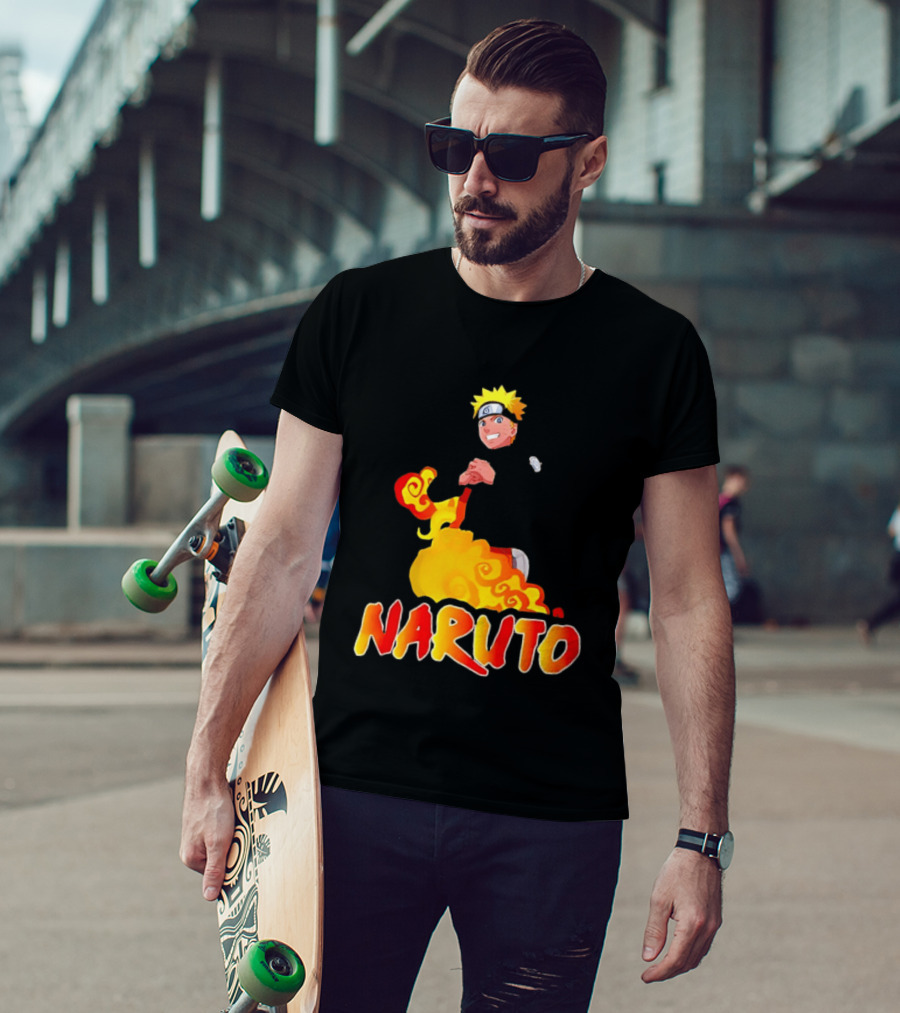 Naruto Atlanta Hawks Vintage 90s Style Anime T-Shirt