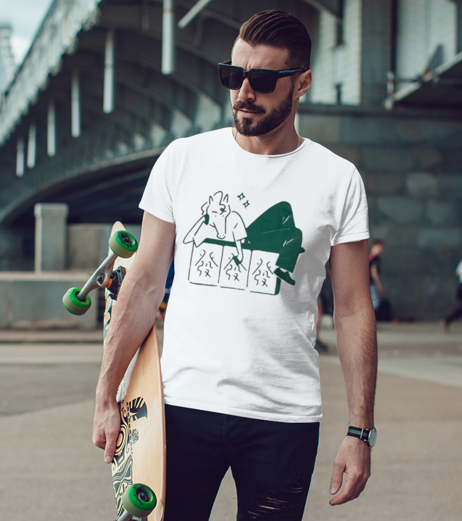 Aforarcade Lucky Horse Resting On Abstract Boxes With Stars T-Shirt