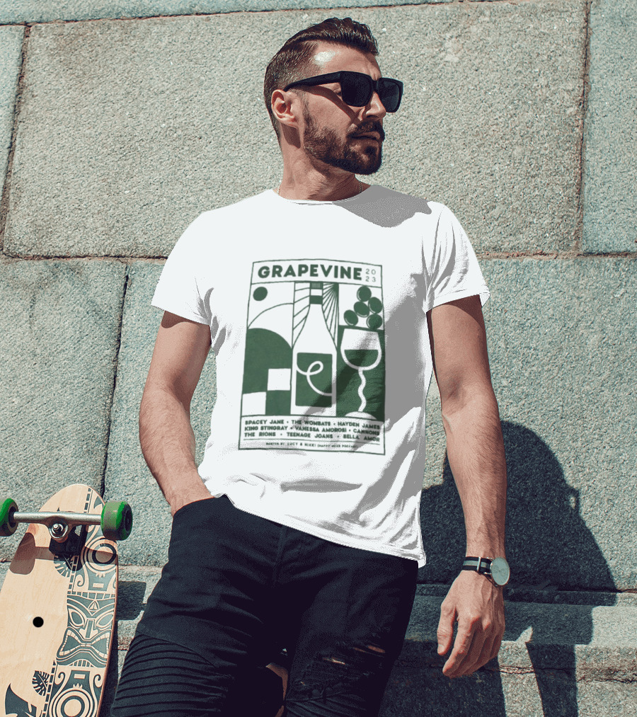 Grapevine 2023 Lineup Gang Of Youths The Wombats Hayden James Teenage Dads T-Shirt