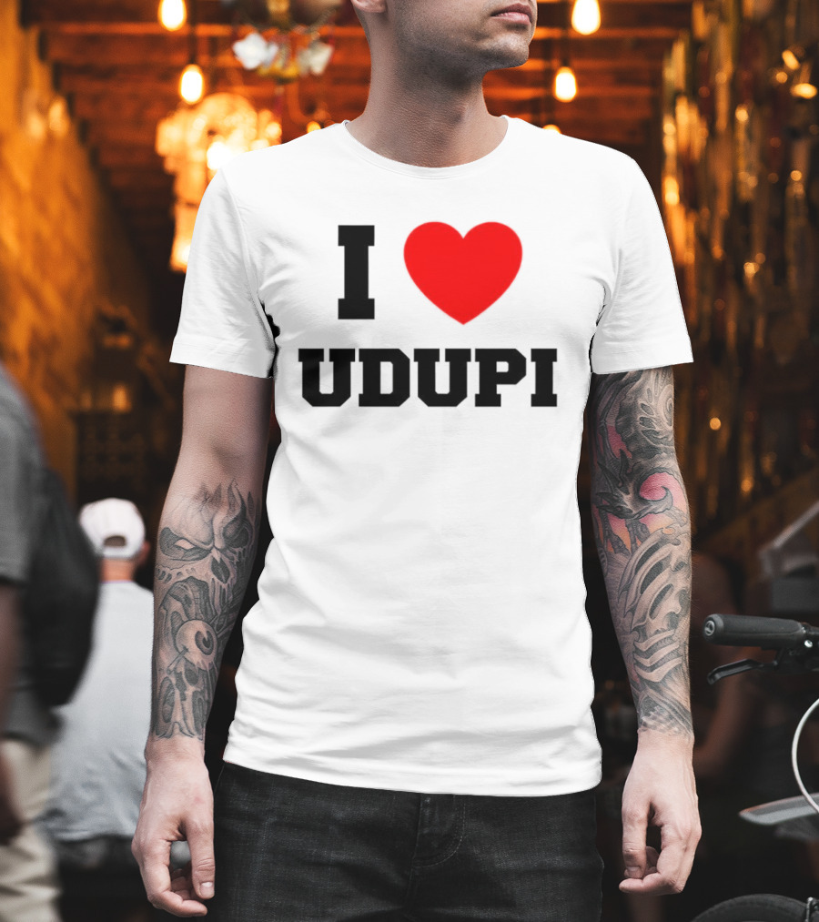 I Love Udupi Heart T-Shirt