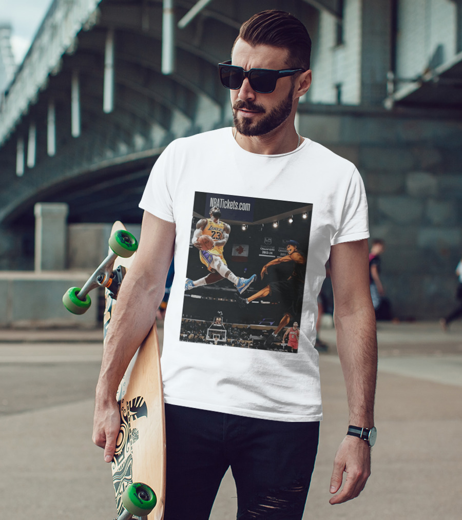 Alley Oop Lakers 23 NBA Anime Champions 2013 14 2017 18 T-Shirt