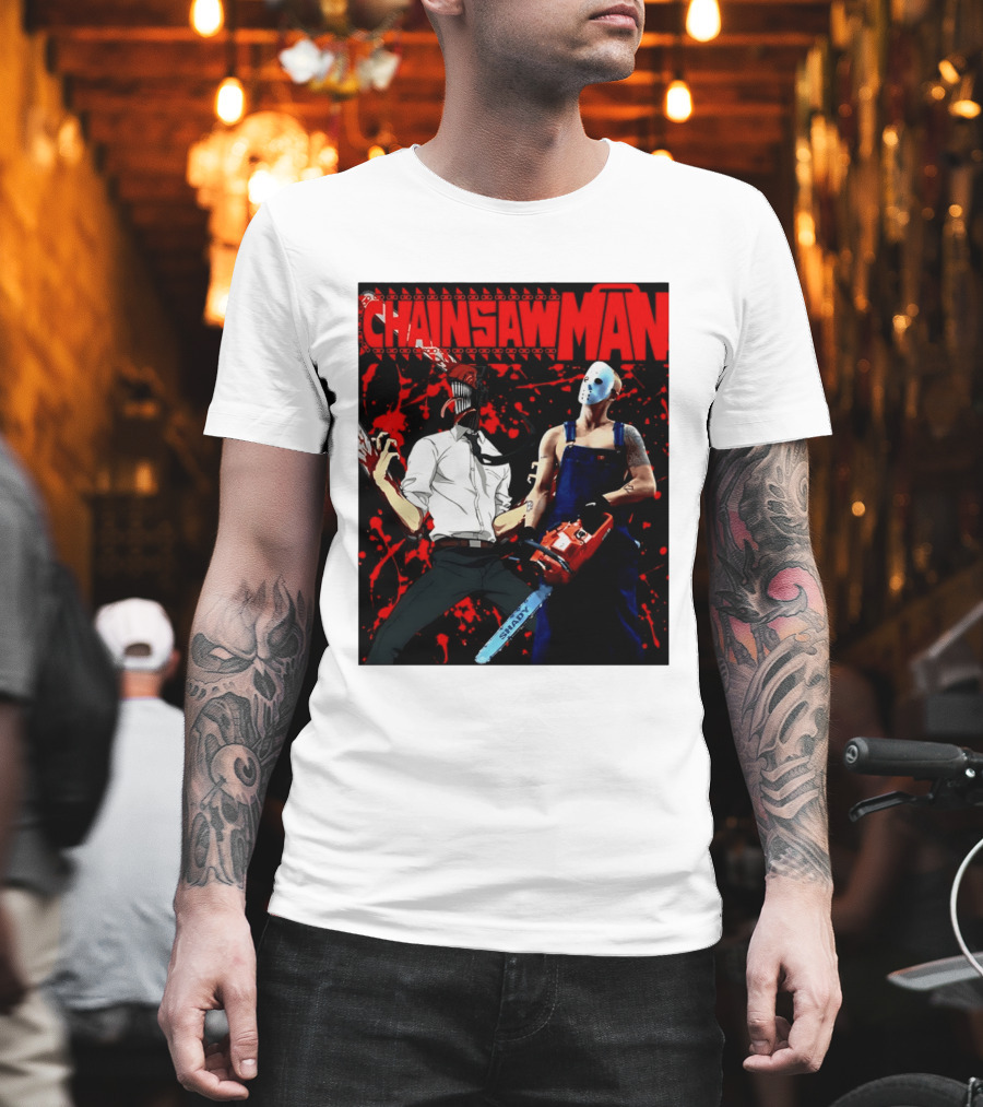 Chainsaw Man Shady Anime Horror T-Shirt