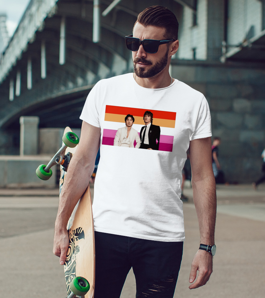 Hudson Williams Connor Storrie Lesbian Pride Flag Themes T-Shirt
