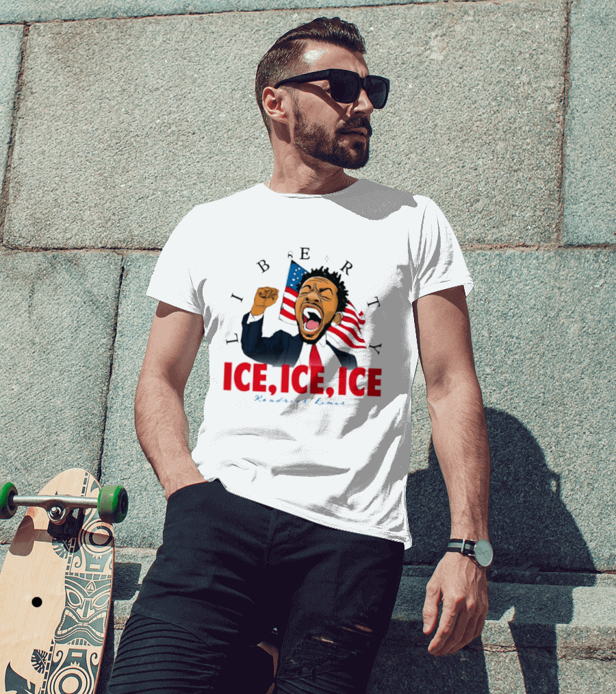 Liberty Ice Ice Ice Kendrick Lamar Flag Fist Raised T-Shirt