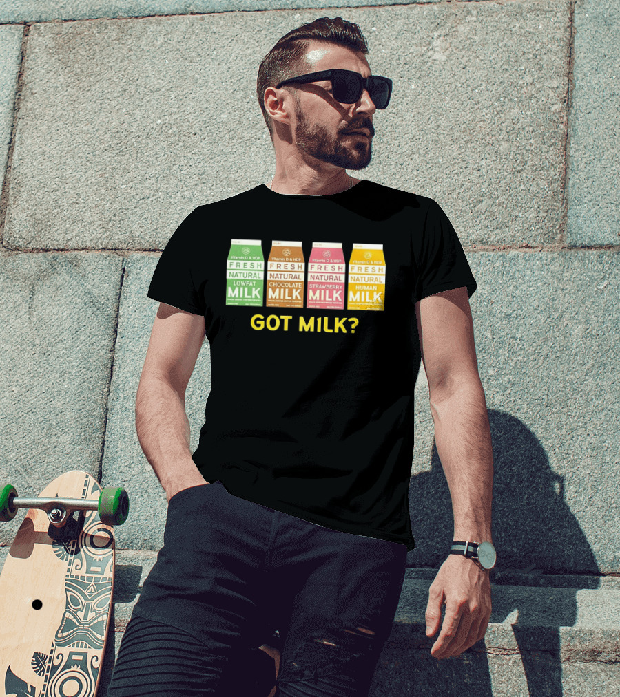 Got Milk Fresh Natural Vitamin D HDP Lowfat Chocolate Strawberry Human T-Shirt
