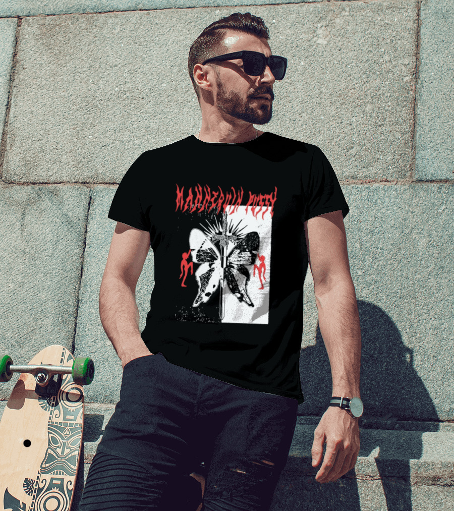 Mannequin Pussy Butterfly Gothic Aesthetic With Dancing Figures T-Shirt