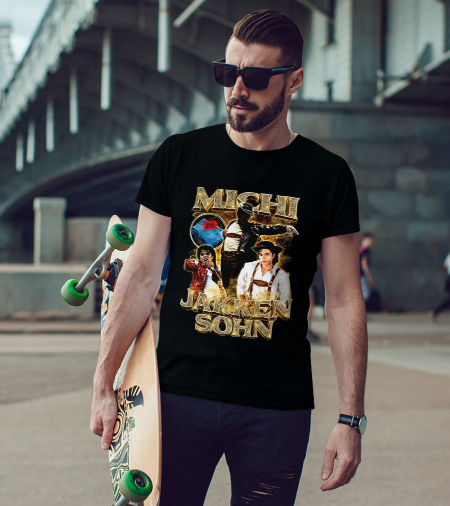 Michi Jakkensohn Billie Jeans Michael Parody Gold T-Shirt
