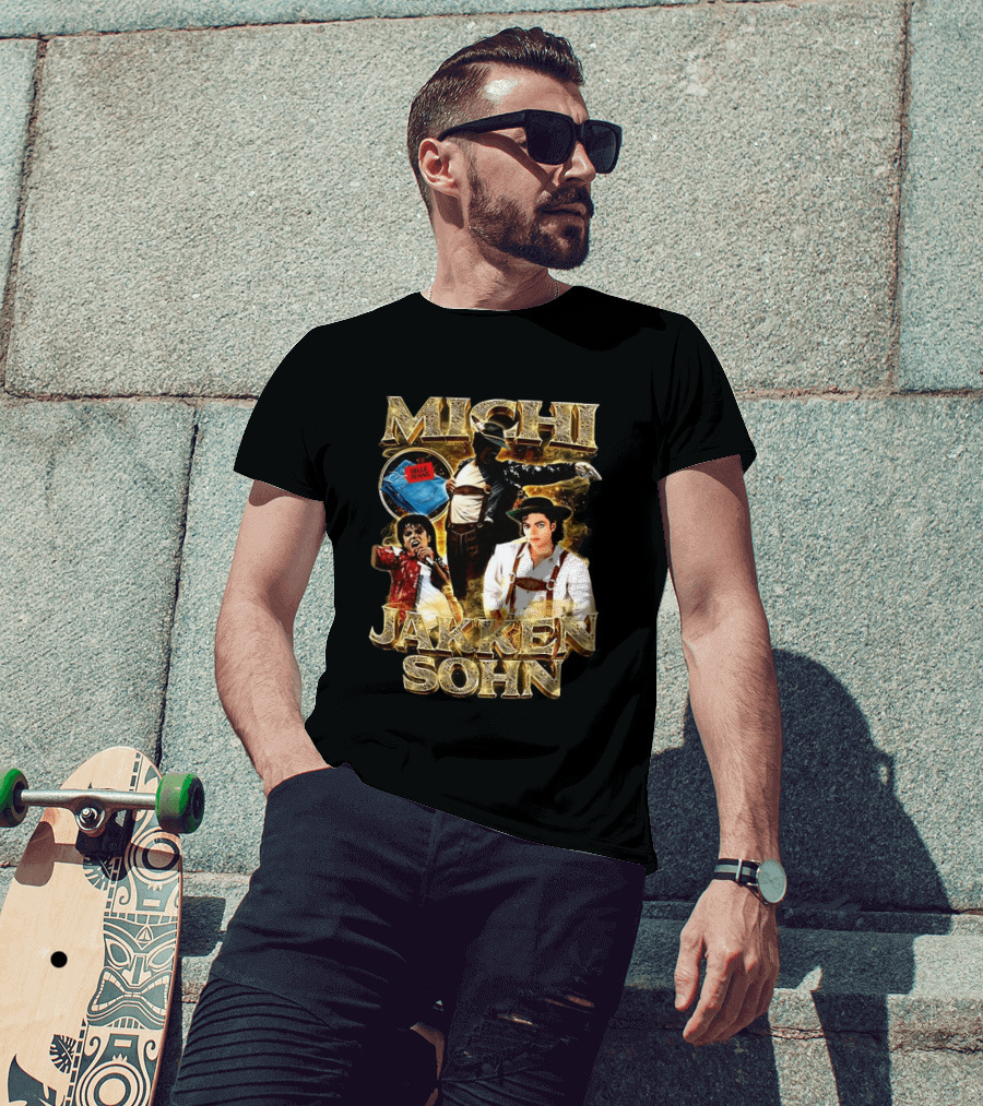 Michi Jakkensohn Billie Jeans Michael Parody Gold T-Shirt