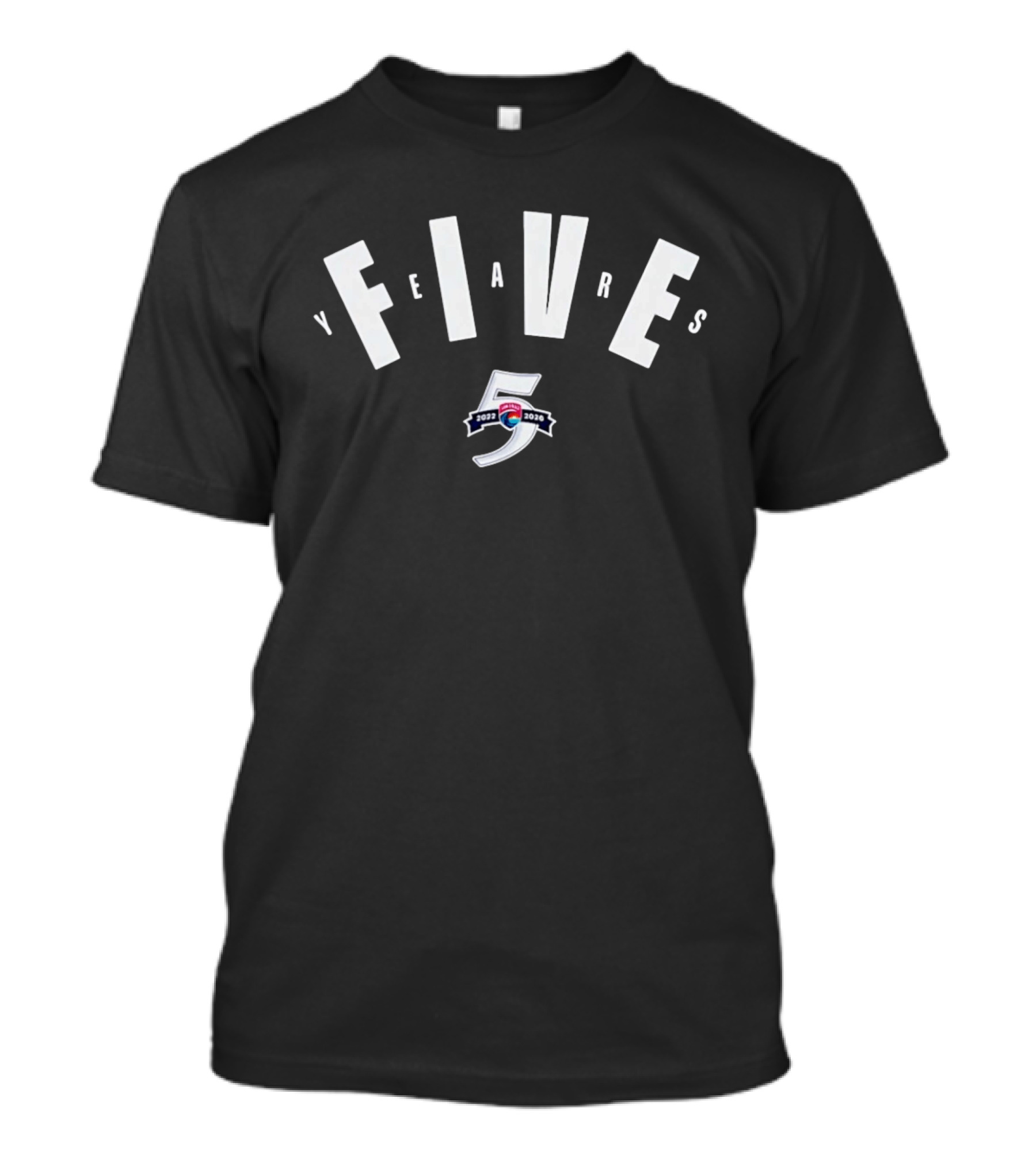 San Diego Wave FC Five Year Anniversary 2021 2026 Celebratory Soccer Milestone T-Shirt