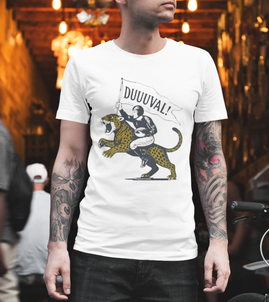 Duuuval Football Jaguar Rider Jacksonville T-Shirt