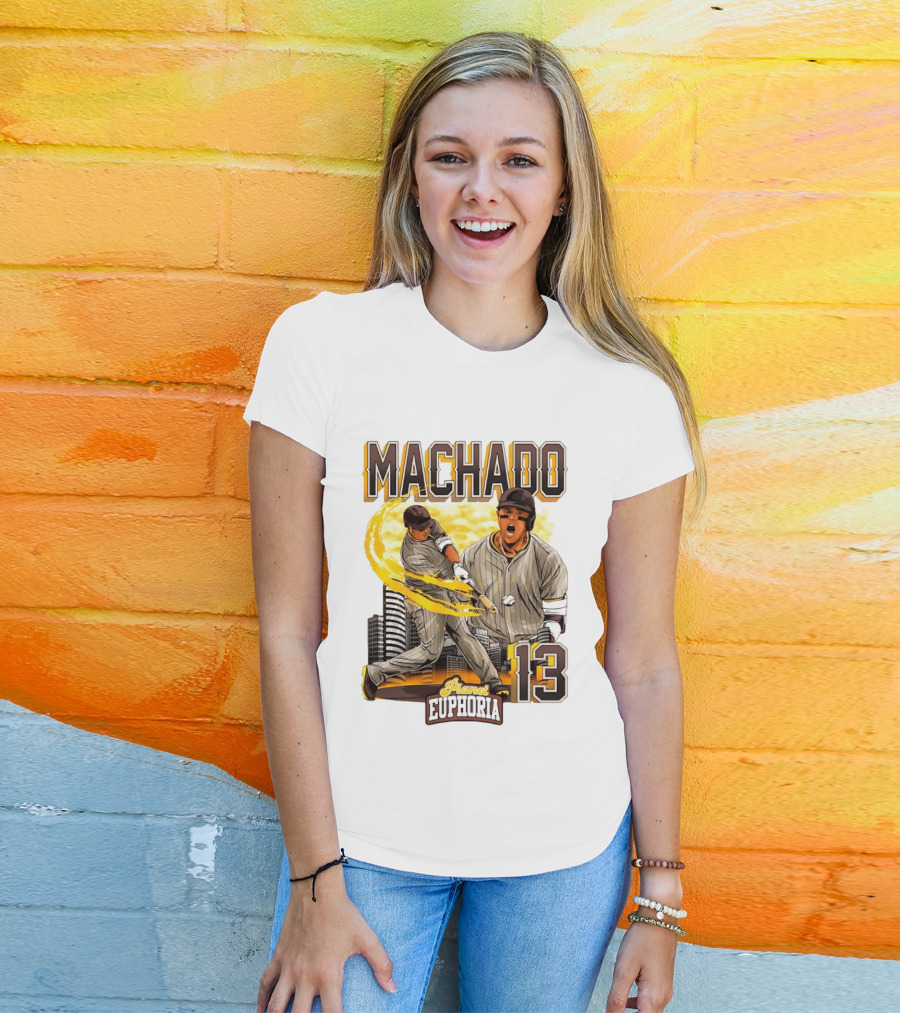 Manny Machado 13 San Diego Padres Planet Euphoria T-Shirt