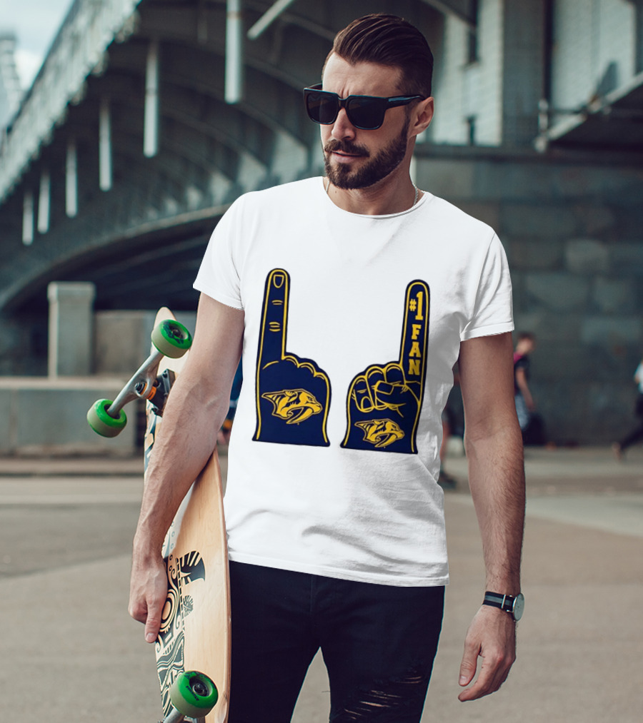 Nashville Predators #1 Fan Foam Finger T-Shirt
