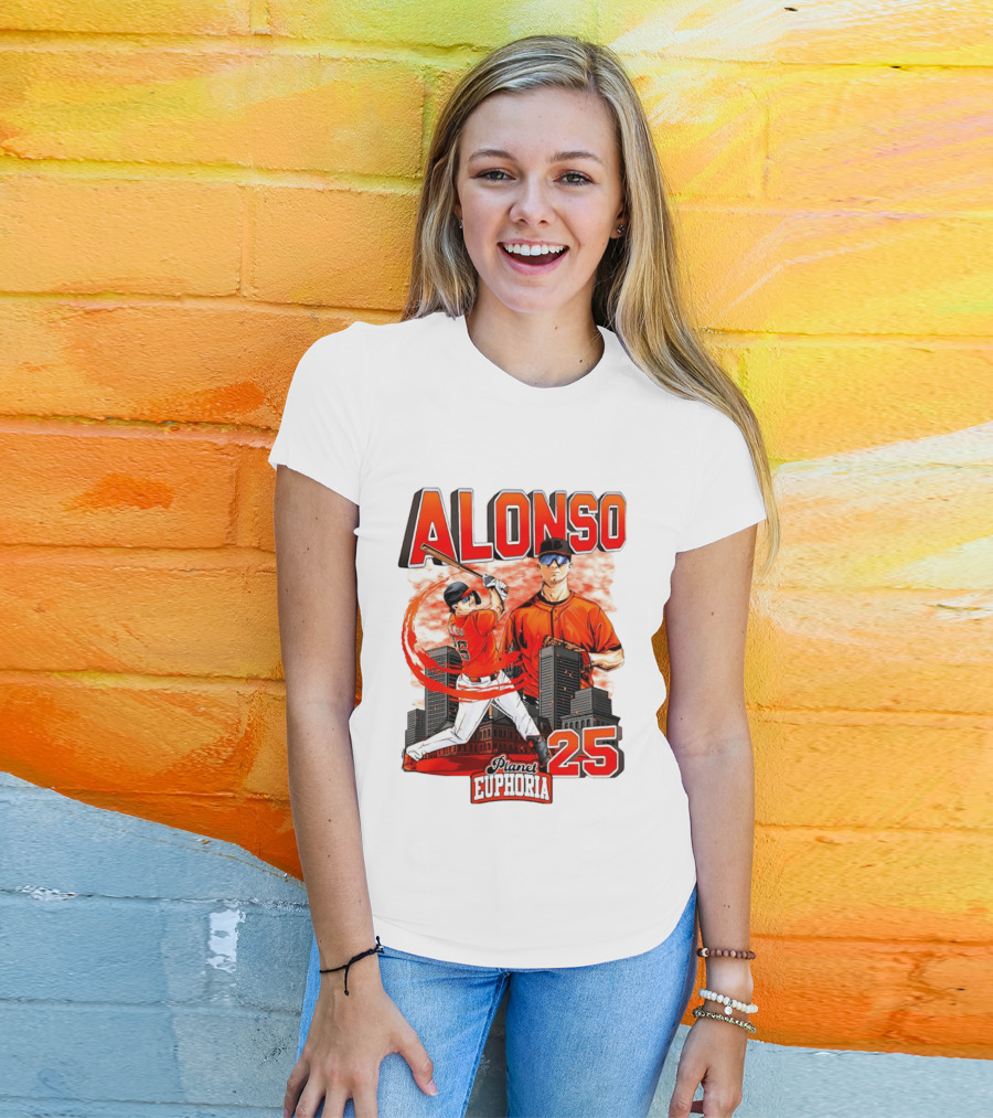 ALONSO New York Mets Planet Euphoria 25 T-Shirt