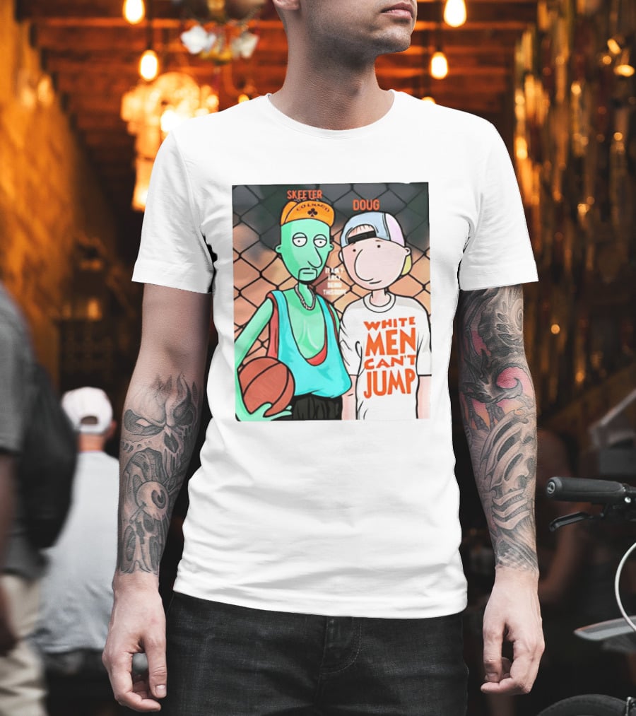 Skeeter Doug Basketball White Men Can't Jump Cartoon Characters T-Shirt