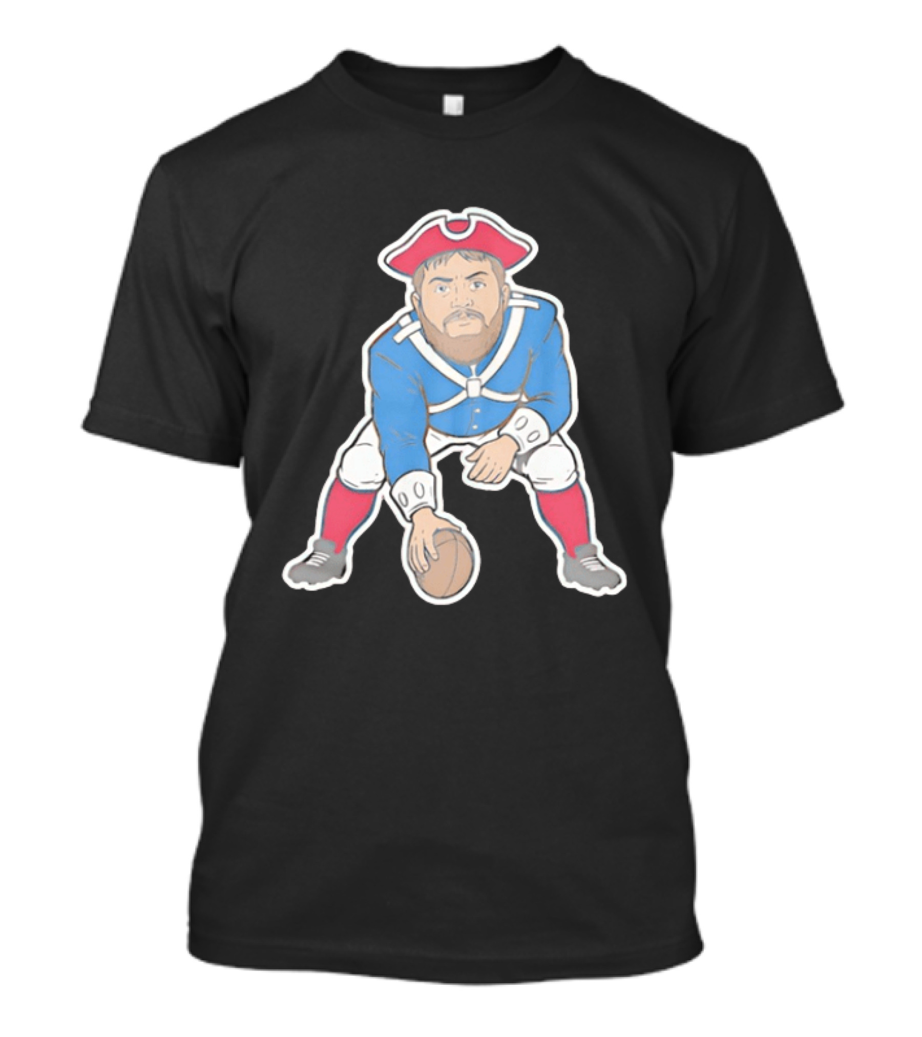 Best Section 10 Football Colonial Style Quarterback In Revolutionary War Uniform T-Shirt