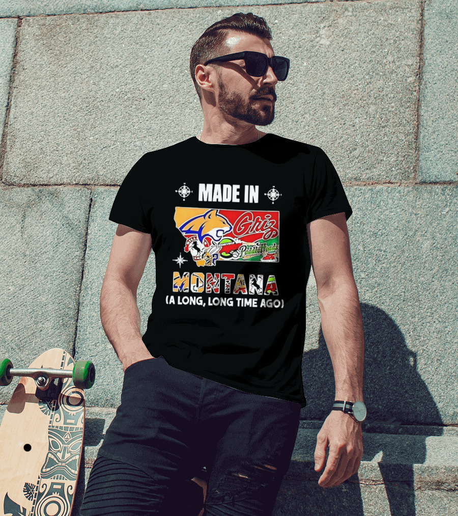 Made In Montana Griz PaddleHeads Team Collage A Long Long Time Ago T-Shirt