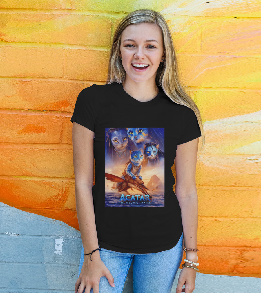 Acatar The Meow Of Water Cat Avatar Fantasy Cats Ocean Adventure T-Shirt