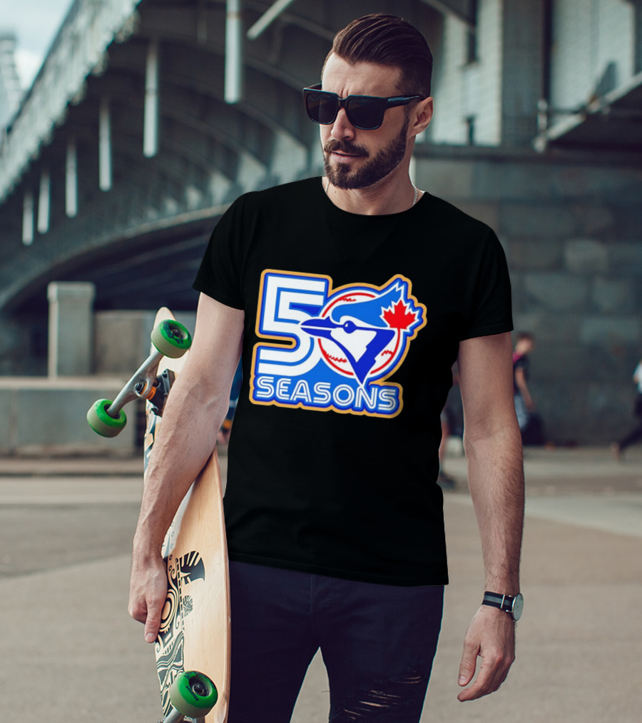Blue Jays 50 Seasons Anniversary Celebration T-Shirt