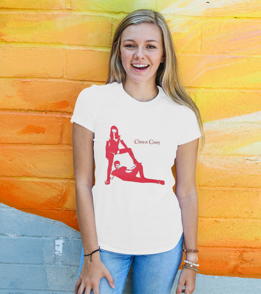 Chris And Cosey Red Silhouette Duo T-Shirt