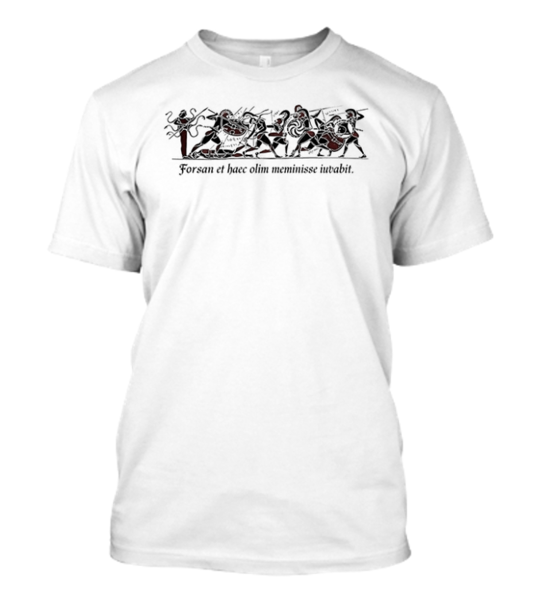 Forsan Et Haec Olim Meminisse Iuvabit Aeneid Good Old Day Ancient Warriors T-Shirt
