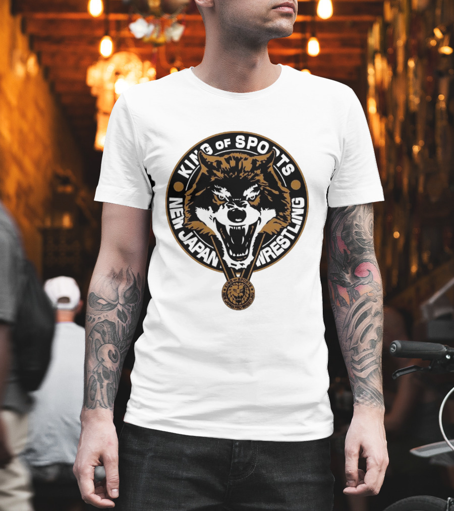 King Of Sports New Japan Pro Wrestling Wild Wolf T-Shirt