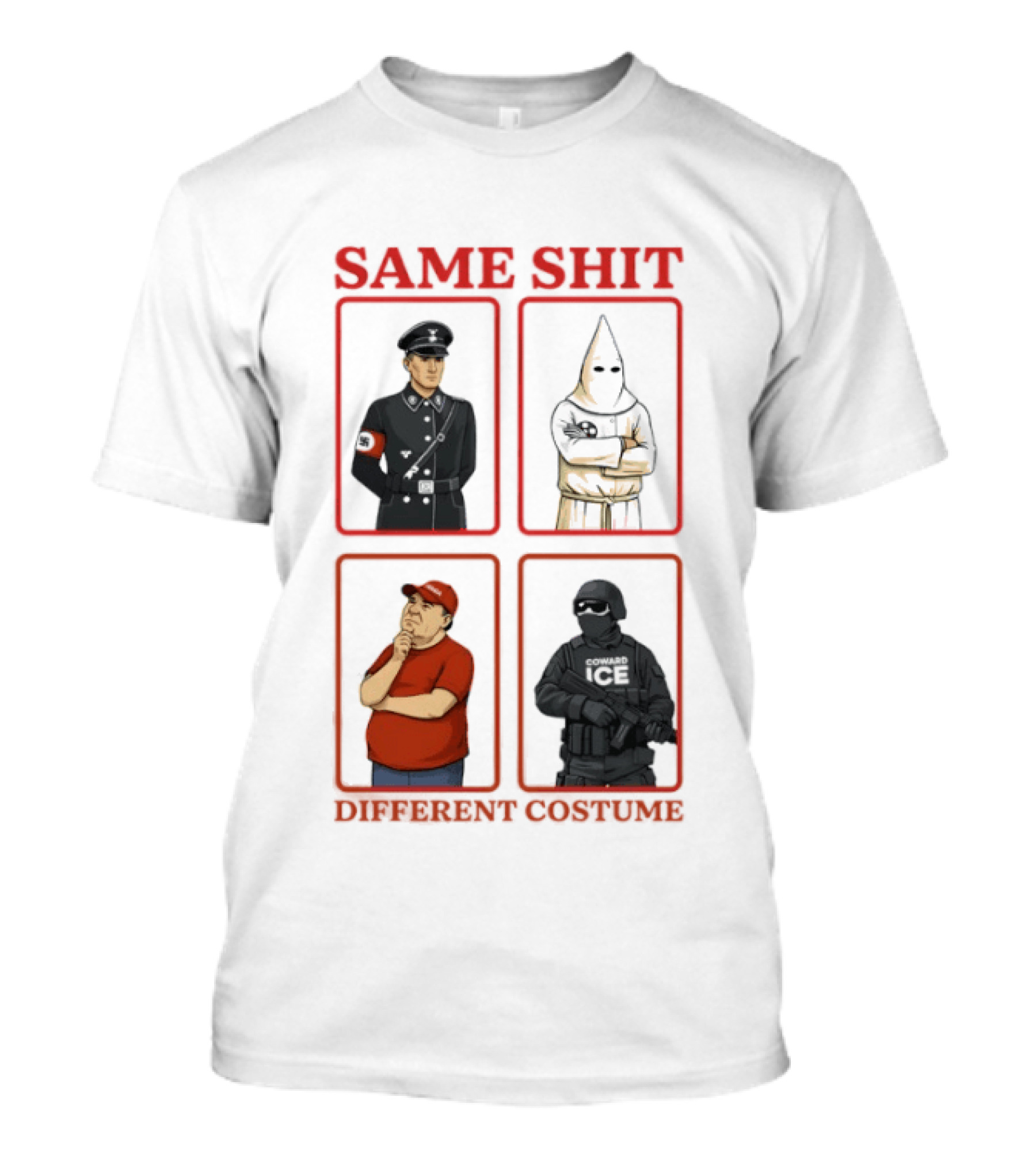 Same Shit Different Costume Anti Coward Ice T-Shirt