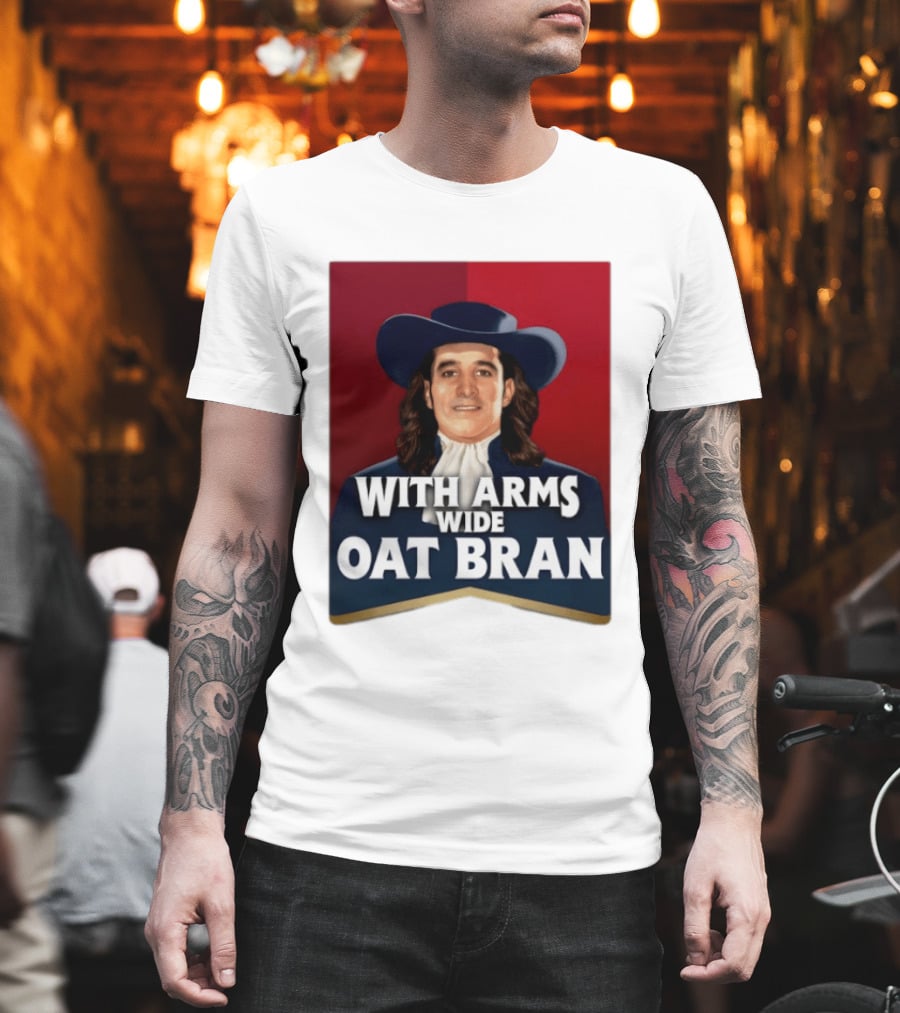 With Arms Wide Oat Bran Quaker T-Shirt