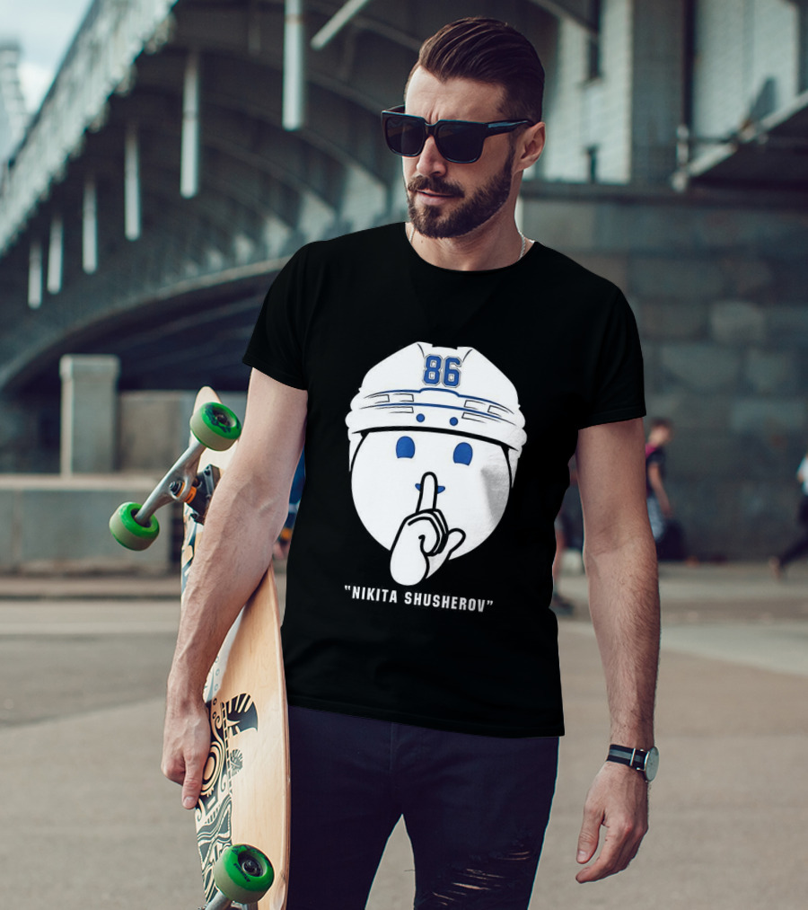 Nikita Kucherov 86 Tampa Bay Lightning Shhh Celly T-Shirt