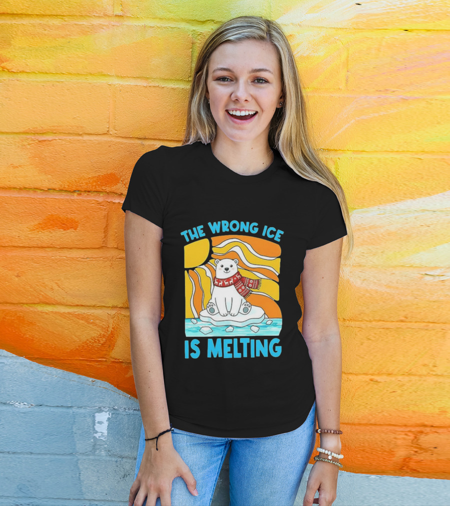 The Wrong Ice Is Melting Polar Bear Abolish ICE T-Shirt