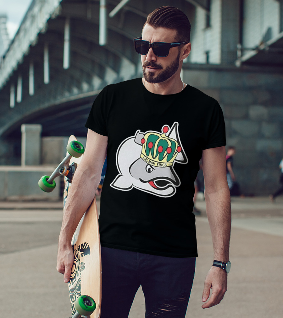 Salmon Kings Crowned Fish Victoria Royals T-Shirt