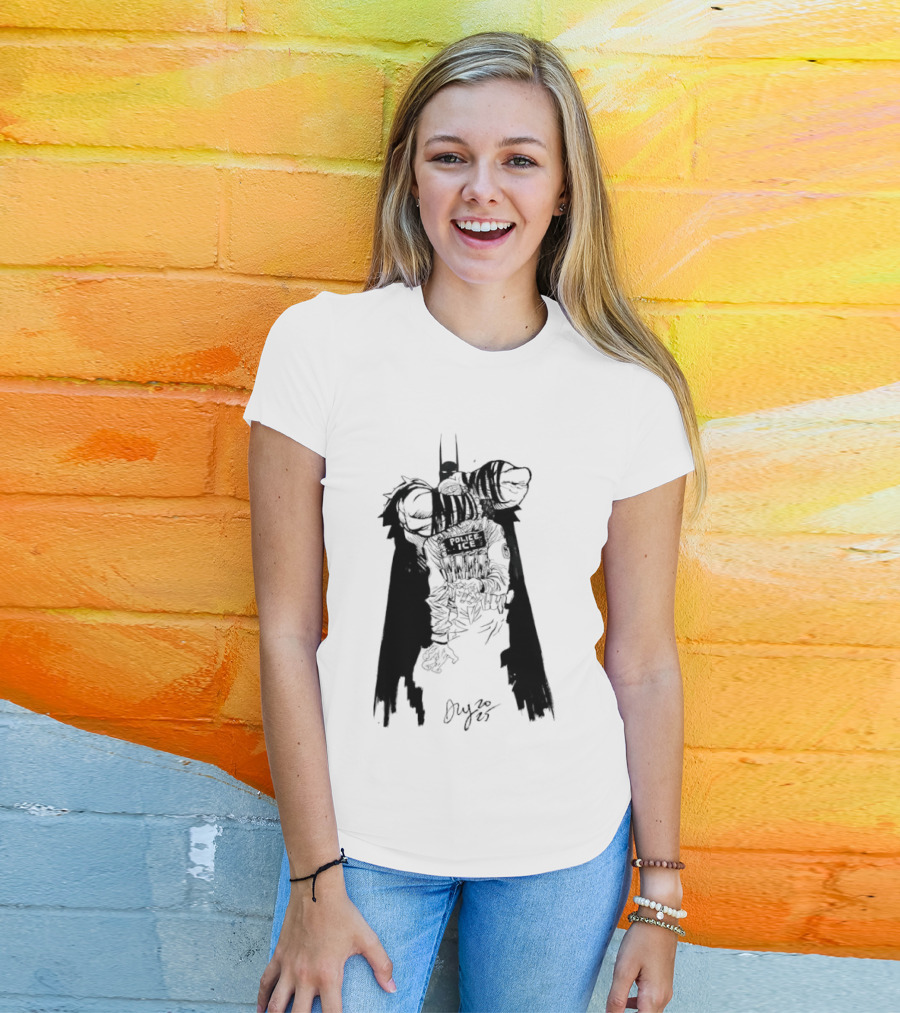 Absolute Batman Police ICE Joker Batman Sketch T-Shirt