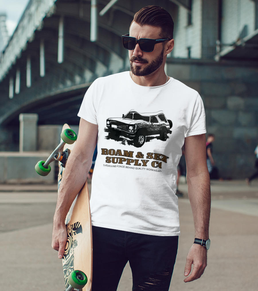 Roam & Sek Supply Co Classic Car Thriving Force Behind Quality Workwear T-Shirt